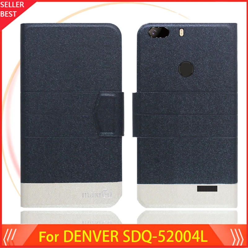 5 цветов Лидер продаж! Чехол-книжка DENVER SDQ-52004L ультратонкий кожаный эксклюзивный