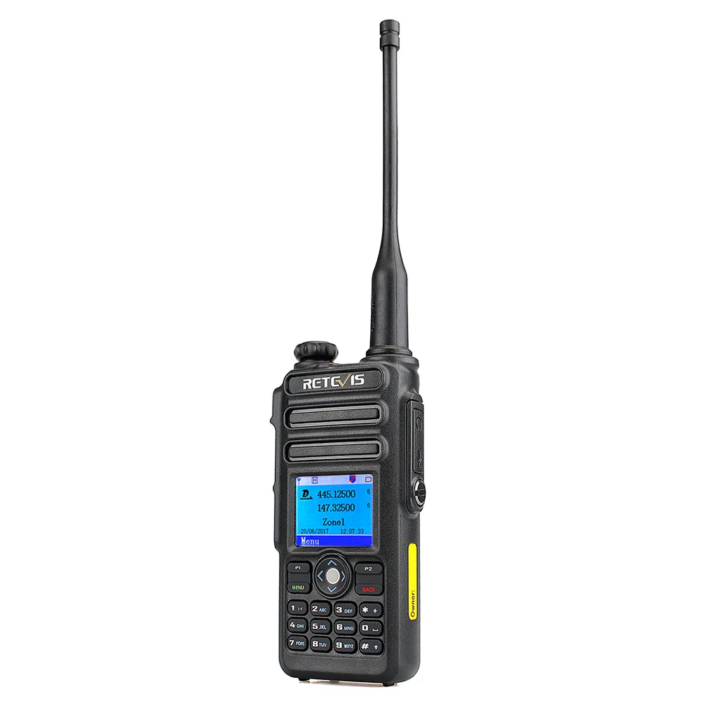 Retevis RT82 двусторонний ручной домофон IP67 водонепроницаемый Walkie Talkie w/gps двухдиапазонный VHF 3000 каналов VOX PTT DMR Interphone