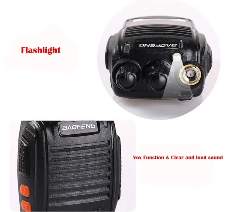 2pcs Walkie Talkie Radio BaoFengBF-888S 5W Portable Ham CB Radio Two Way Handheld HF Transceiver Interphone bf-888s (11)