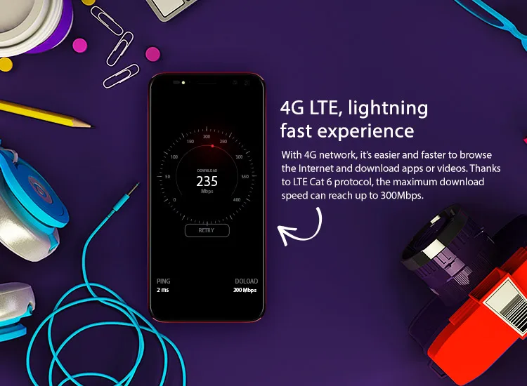 M-HORSE PURE 3 4GB RAM 64GB ROM Helio P23 MTK6763 2.0GHz Octa Core 5.7 Inch IPS Full Screen Quad Camera Android 7.1 4G LTE Smartphone