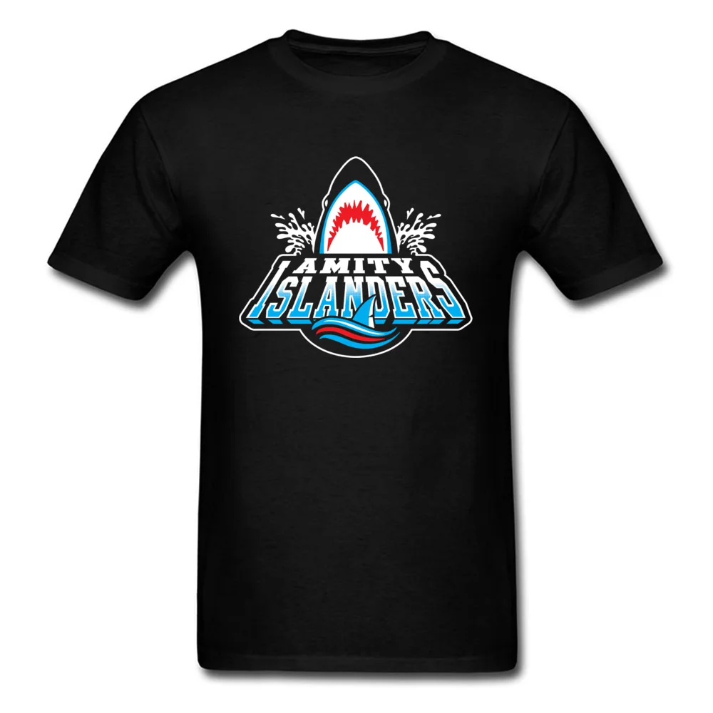 Oversized amity islanders 7023 Gift T-Shirt Crew Neck Cotton Fabric Mens Tops T Shirt Short Sleeve Tee Shirts Thanksgiving Day amity islanders 7023 black