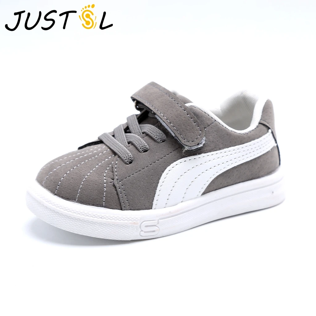 

JUSTSL Spring Autumn Baby boy girls canvas kids shoes children flat with casual shoes kids non-slip fashion sneakers size 21-30