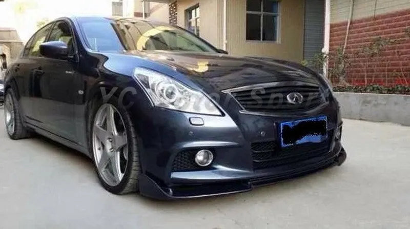 2010-2013 Infiniti G25 G37 4D Sedan EU Style Front Bumper Lip CF (20)