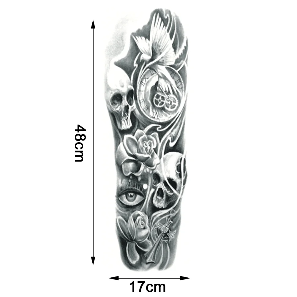 1pc Unisex Waterproof Tatoo Temporary fake Tattoo Stickers kids Body clock wing pokemon flower Full Arm Art Paints For Men Women 1pc Unisex Waterproof Tatoo Temporary fake Tattoo Stickers kids Body clock wing pokemon flower Full Arm Art Paints For Men Women