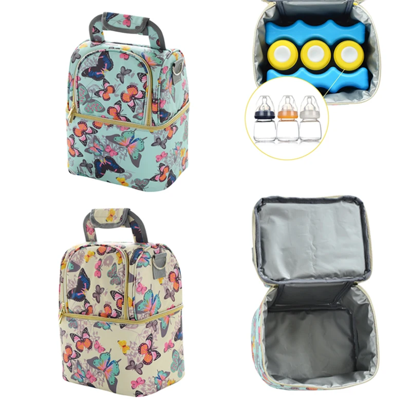 

Portable Mommy Bag Multi-function Large Capacity Thicken Insulation Milk Diaper Storage Bags Set Baby Nappy Bag