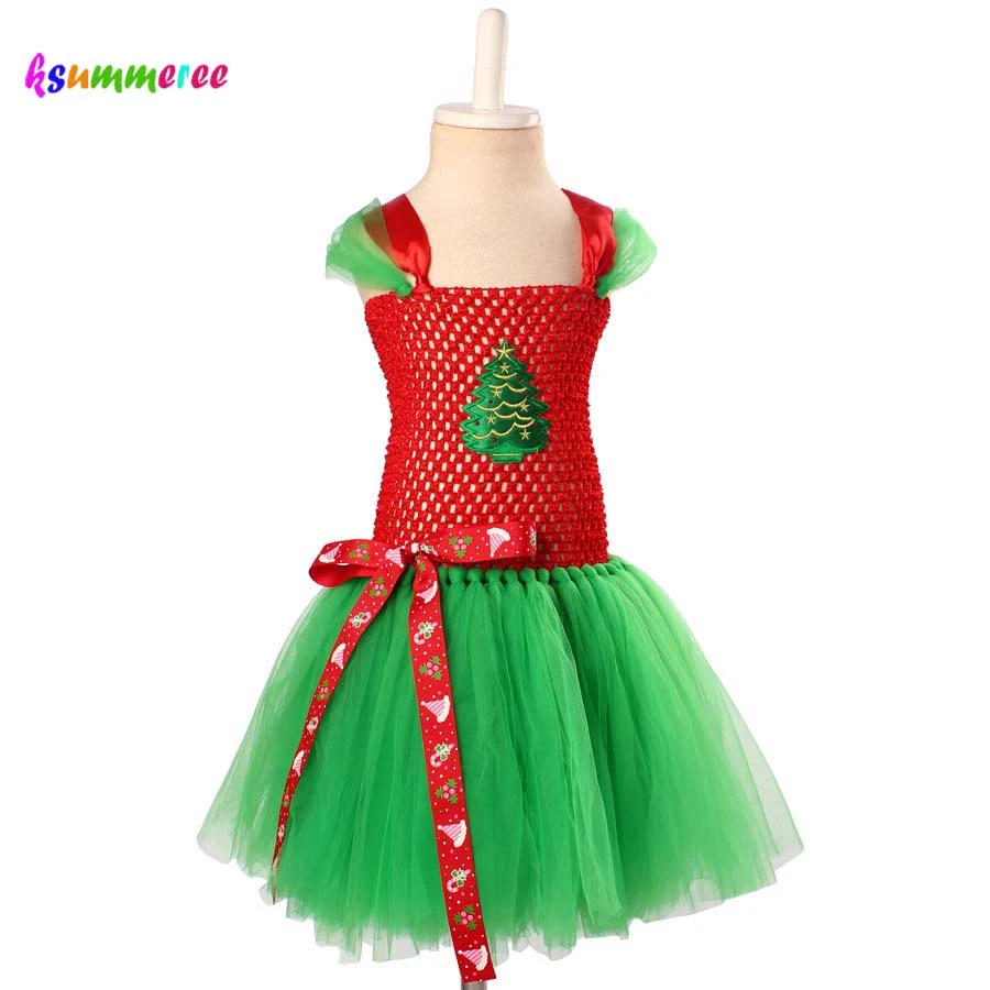 christmas tree tutu dress