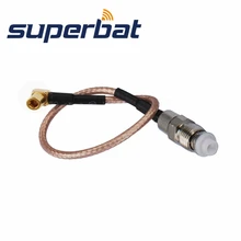 Superbat радиочастотный коаксиальный FME Женский Разъем для SSMB мужчина штекер прямой угол косички кабель RG316 15 см