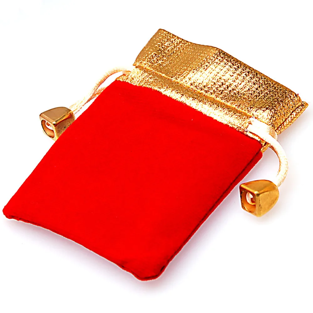 

Miasol 10 Pcs Velvet drawstring pouches jewelry gift bags 7x9cm(2 6/8"x3 4/8"),velvet bags,organza gifts bag sold of 25 PCS
