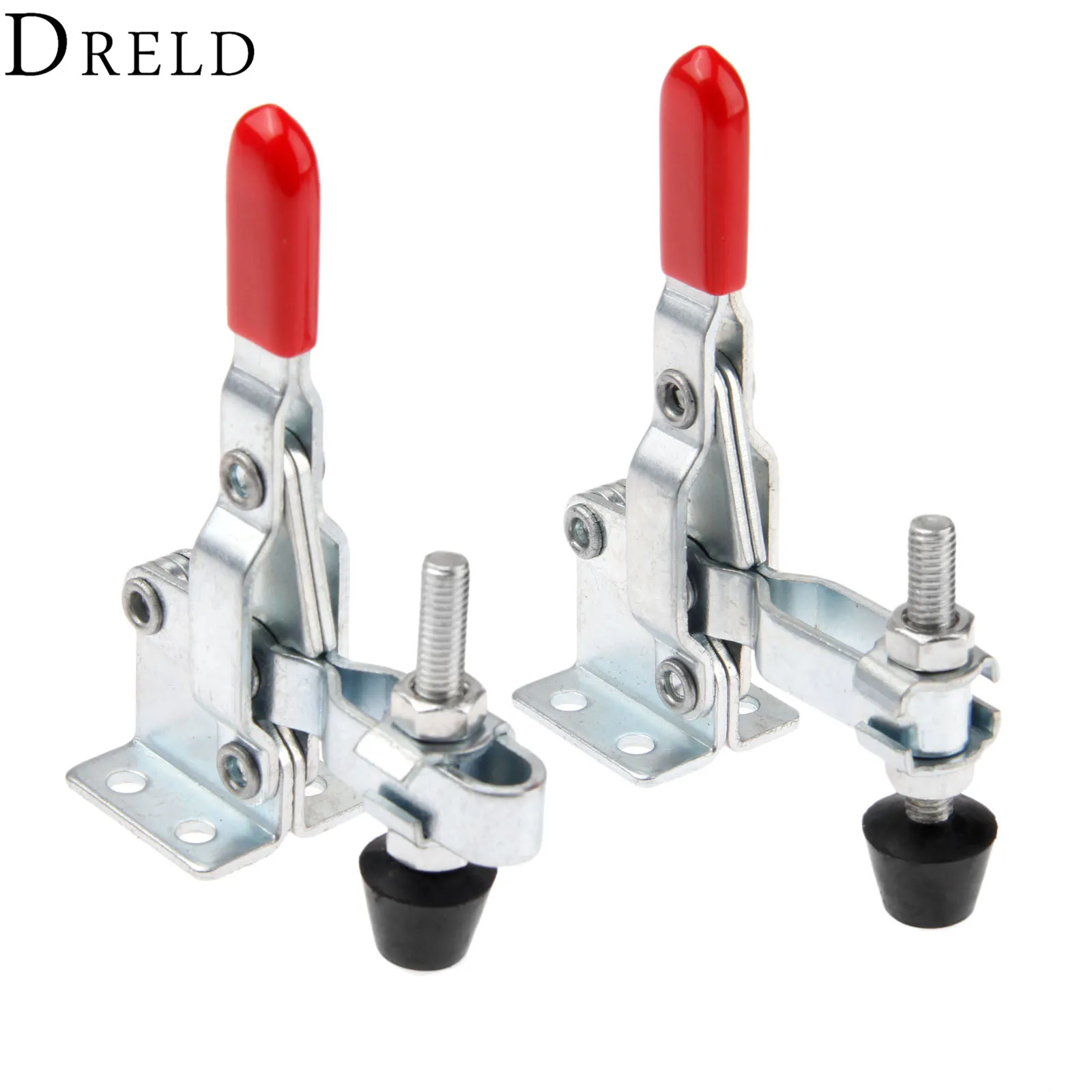 DRELD 2pcs GH-102-B Vertical Toggle Clamps Tool 100Kg/ 220 Lbs Holding Capacity Quick Release Fixture Clamp for Hand | Обустройство