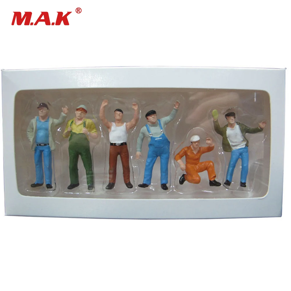Детские игрушки 6 шт./компл. масштаб 1/50 сцена аксессуары красочный набор #1 мужские