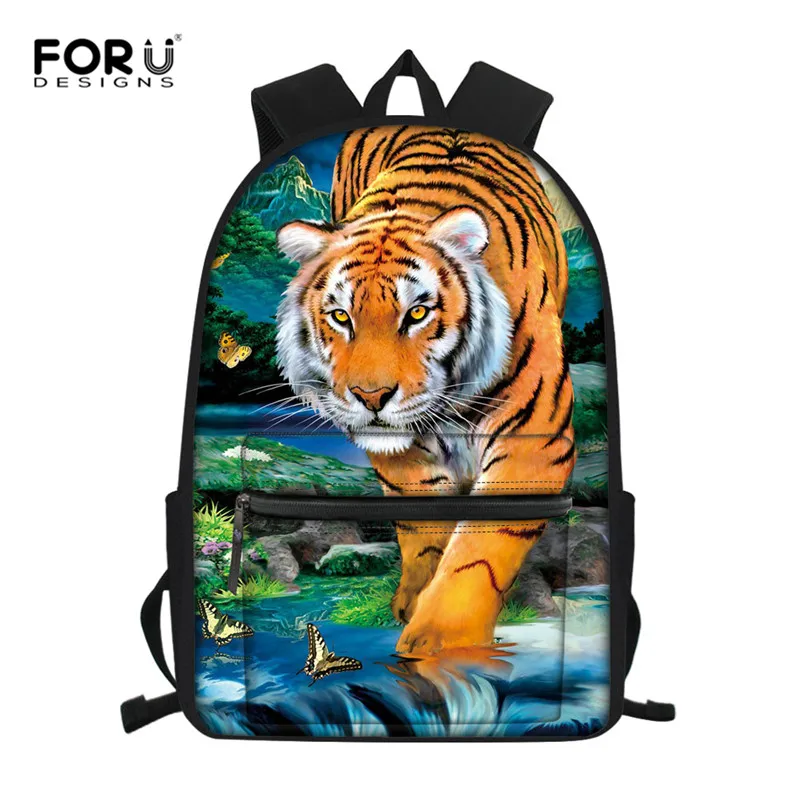 Z4874Z58 FORUDESIGNS/детские школьные ранцы для мальчиков ортопедические детские школьные рюкзаки для мальчиков с изображением тигра, сумка-ранец, рюкзак Mochila - Цвет: Z4874Z58