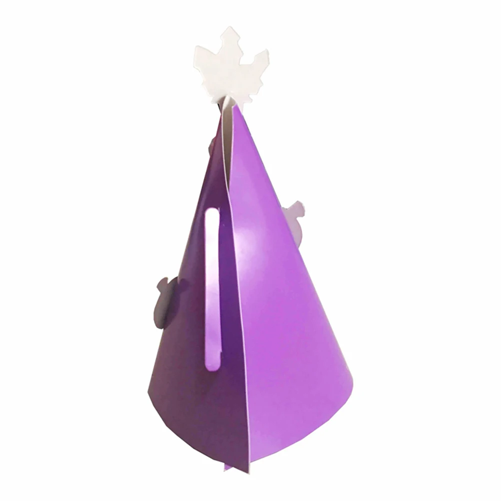 Бумага Хэллоуин DIY креативный колпак украшение на шляпку сувениры орнамент принадлежности реквизит для детей(фиолетовая тыква