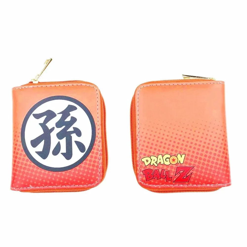 Аниме Dragon Ball Z Мини кошельки японский мультфильм фильмы Гоку кожаный кошелек на молнии карман для монет подарок молодых женщин мужчин кошелек