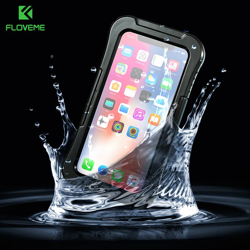 KISSCASE IPX8 Waterproof Case For iPhone X 10 Transparent Swimming