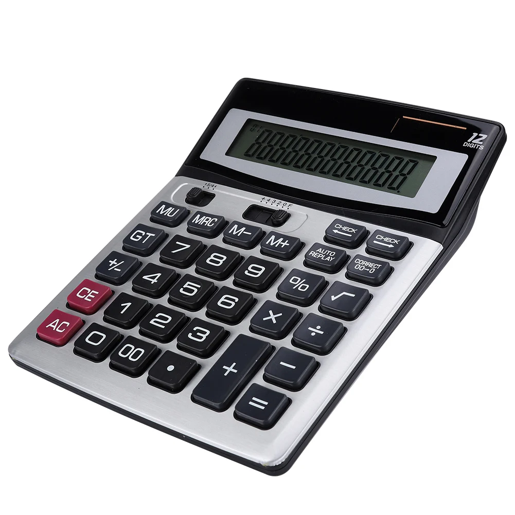 

New Dual Power Source Solar Energy/Battery Operated Calculator for Office Use