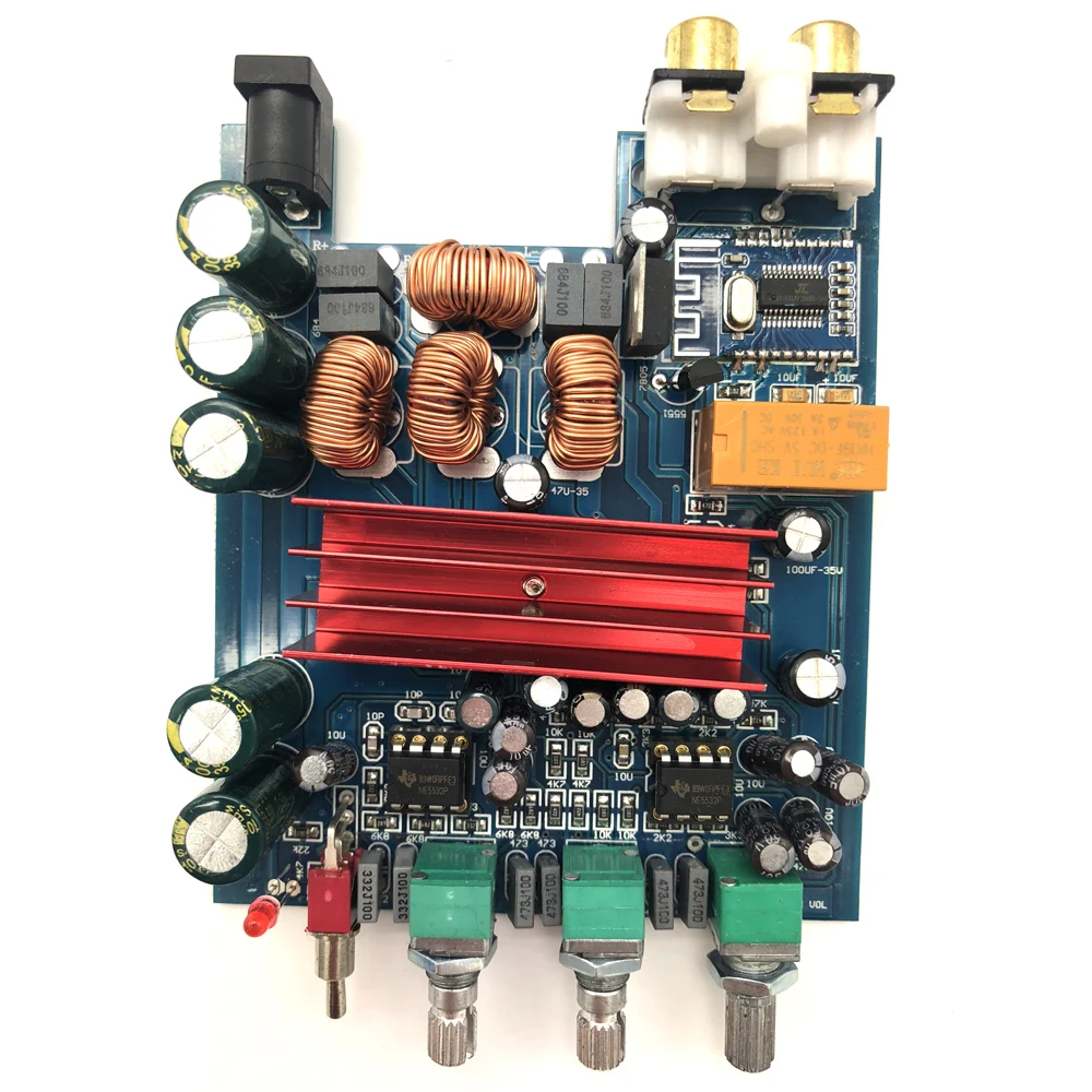 TPA3116D2 Bluetooth 4,2 цифровой аудио усилитель мощности плата 2,0 стерео канал 100 Вт* 2 с предусилителем DC24V G9-006