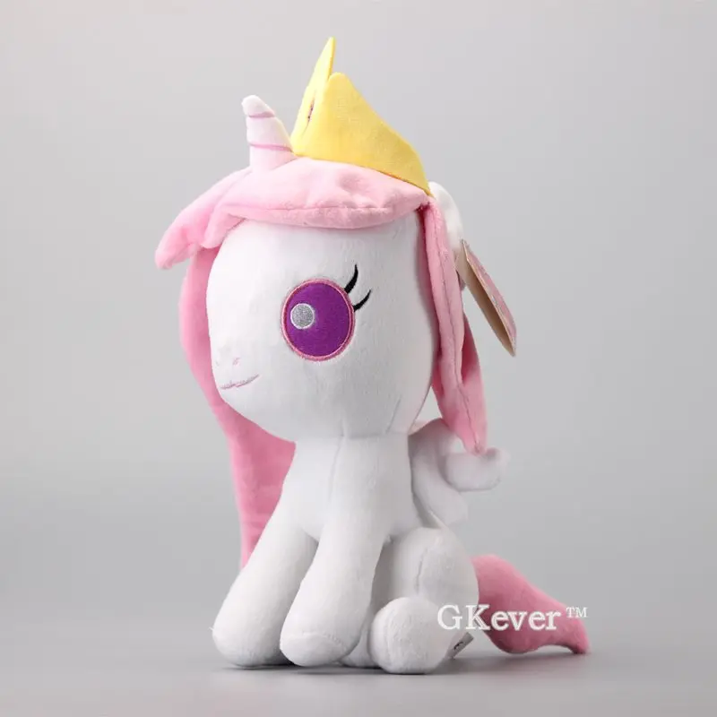 Q версия Luna Horsese Princess Cadance плюшевые игрушки мягкие куклы Детский подарок 25-28 см - Цвет: White 25cm