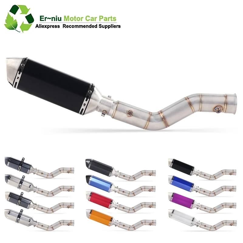 

Motorcycle Exhaust Muffler Escape Full System Middle Link Pipe Slip On For yamaha YZF1000 YZF R1 2009 2010 2011 2012 2013 2014
