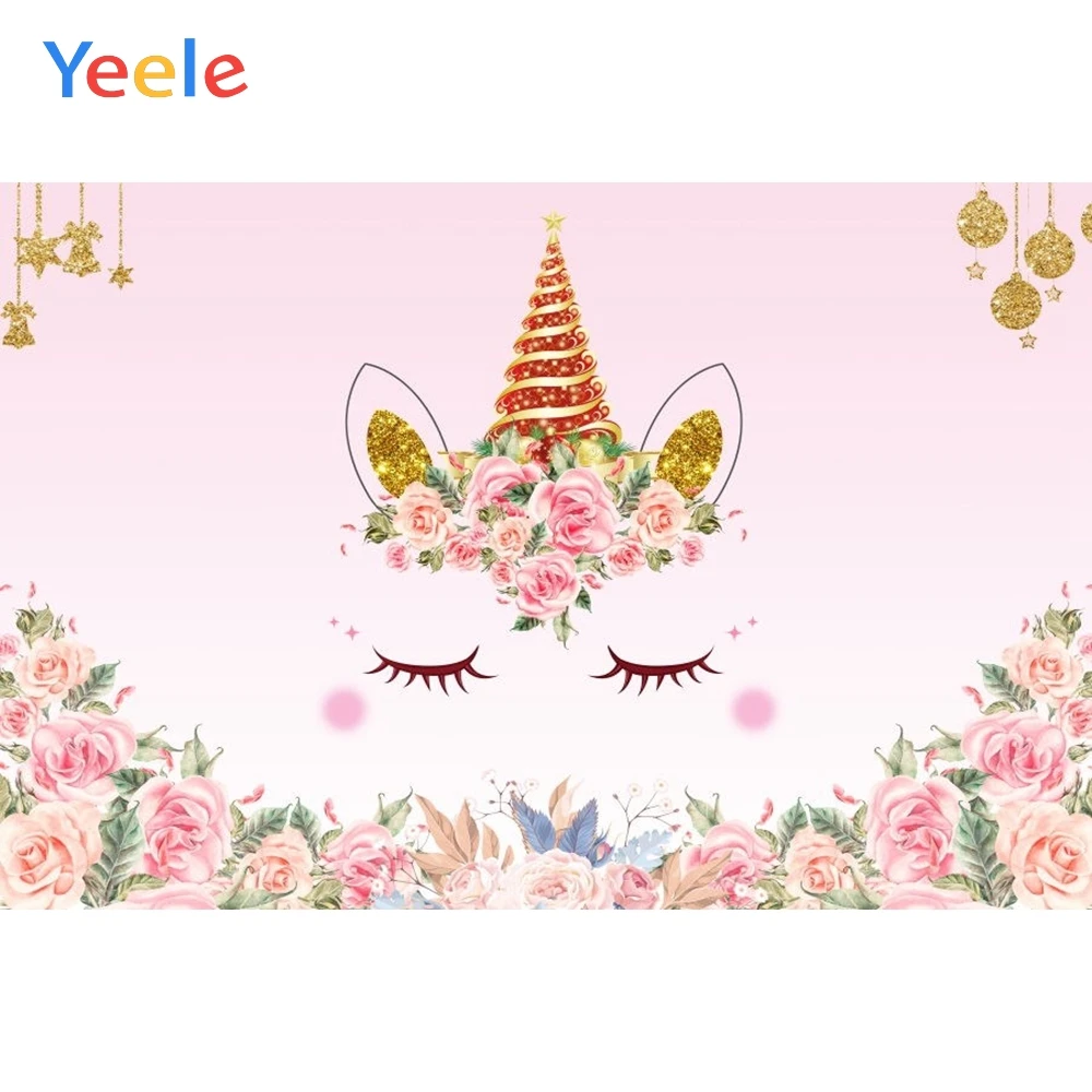

Yeele Unicorn Photocall Birthday Photographic Backgrounds Communion Party Decoration Photography Backdrops For the Photos Studio