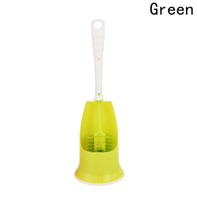 Silicone Rubber Toilet Brush Set Bathroom Toilet Corner Cleaning Brush