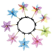 3 шт. мини цветок мельница стрейч заколка для прически игрушки для детей маленькая Декоративная мельница детские головные уборы украшения подарки