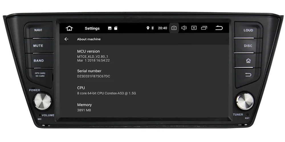 Excellent 8" Octa Core 4G Android 8.1 4GB RAM 64GB ROM RDS BT Car DVD Multimedia Player Radio Stereo Head Unit For Skoda Fabia 2015-2017 5
