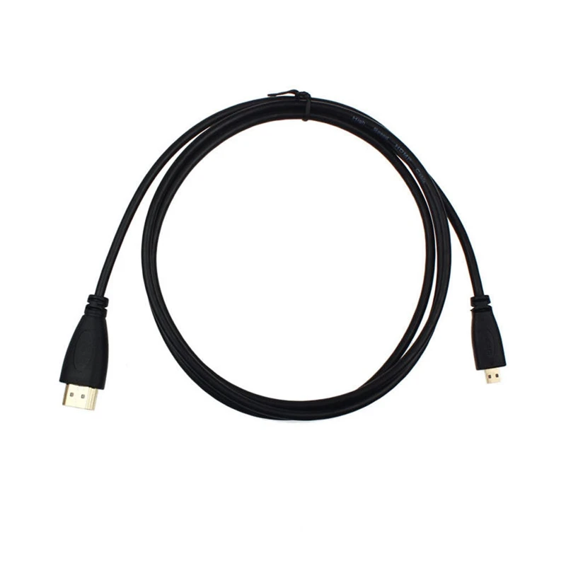 10 м HDMI мужчина к Micro HDMI Мужской HD видео конверсионная линия - Цвет: Black
