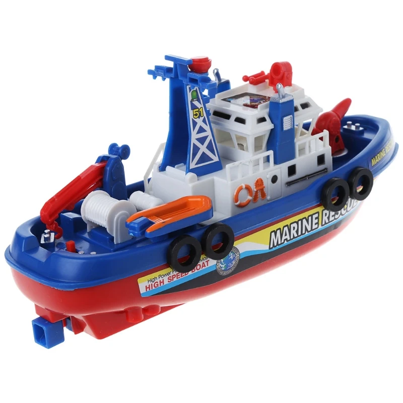 Электрическая лодка Детские морские спасательные игрушки навигация игрушечный военный корабль подарок на день рождения