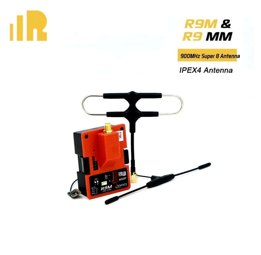 

Frsky R9M Module R9 MM 900MHz Mini Receiver FrSky Super 8 Antenna Long Range Distance 4/19CH Telemetry Receiver Board