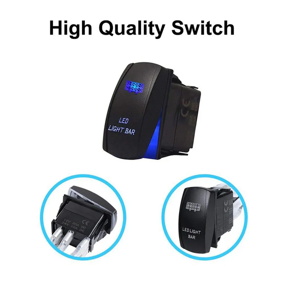 

12V/40A Car Fog Light Wiring Harness ON/OFF Switch LED Work Light Switch for Off-road Spotlights Switch Relay Kit