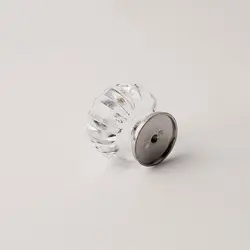 Прозрачное стекло diamond head кристалл ящик книжный шкаф tv tcabinet ручки тянет серебро хром кухонный шкаф ручки