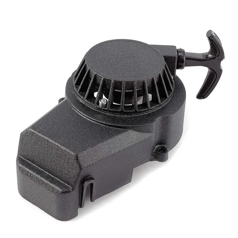 Black 49cc мини алюминиевый ATV Pull Start Pitcher питбайк Байк скутер карманный велосипед Мини Мото квадроцикл черный - Color: Black