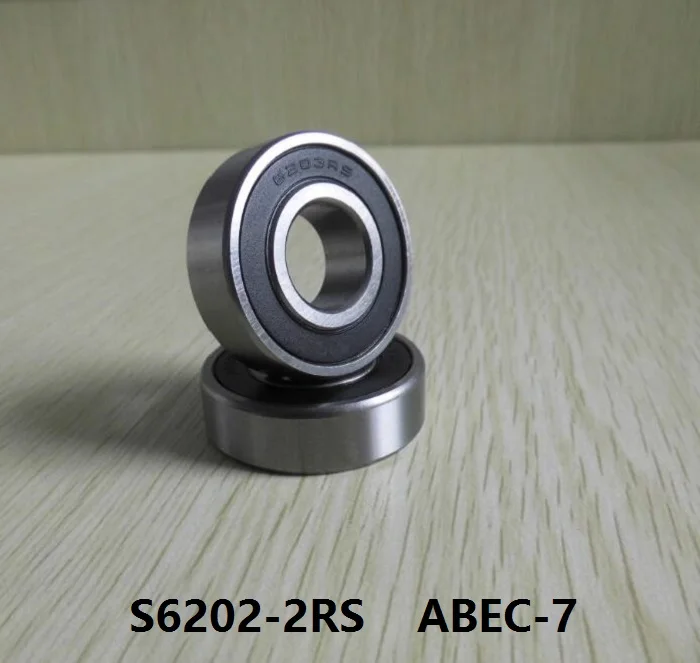 

S6202-2RS S6202 2RS RS 15x35x11 mm ABEC-7 Stainless Steel hybrid Si3n4 ceramic bearing for fishing reel 15*35*11 6202 6202RS