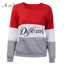 ArtSu 2017 Autumn and winter women fleeve hoodies printed letters tracksuit women’s casual sweatshirt hoody sudaderas EPHO80027
