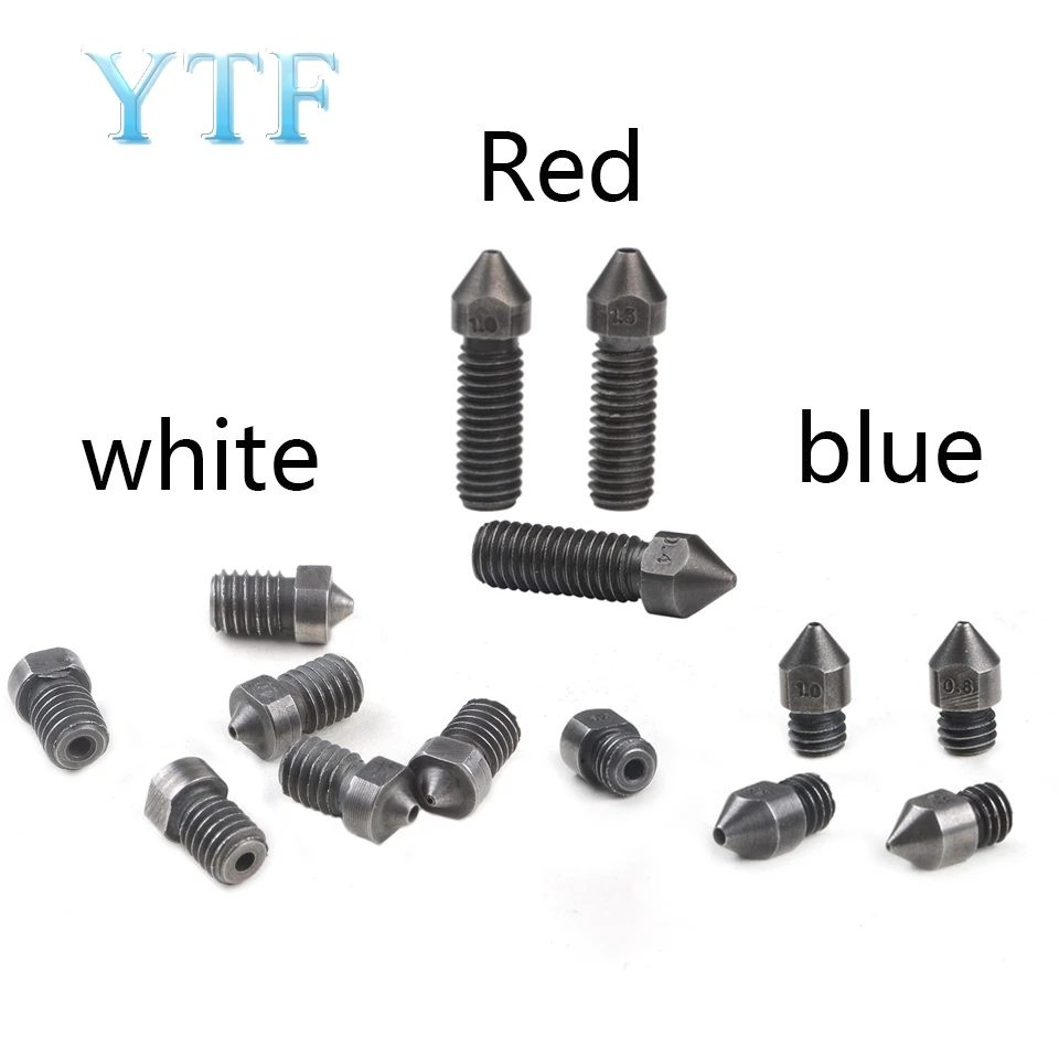 

3D printer parts V5V6 MK7 MK8 volcanic nozzle super hard hardening steel nozzle nozzle wear and corrosion resistant nozzle
