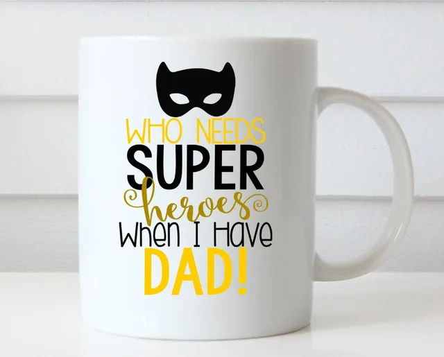 father s day mug dear dad batman mugs home decal tea art friend