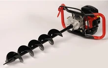 Новый 52cc 2.2kw сообщение отверстие экскаватор земля оже бензин сверла забор буром профессиональный 200 мм дрель и 60 см расширить поул