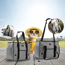 S/M/L Portable Pet Carrier Cats Dogs Kennel Cat Dog Pet Foldable Handbag Pet Travel Carrier Mesh Shoulder Pet Bags NEW