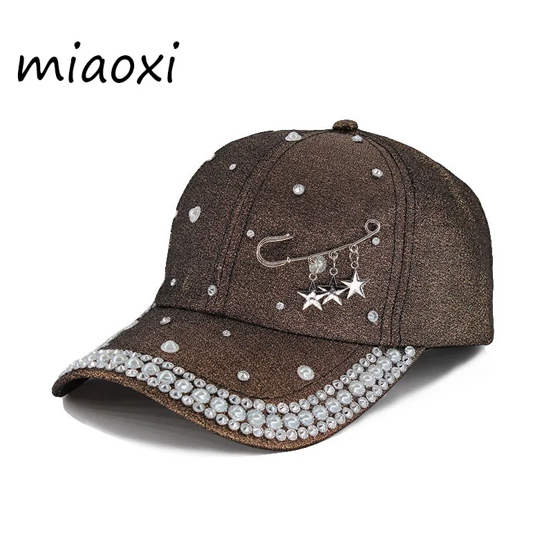 

miaoxi Brand Top Fashion Adult Cotton Women Baseball Cap Summer Adjustable Men Hat Caps High Quality Star Bonnet Casual Gorros