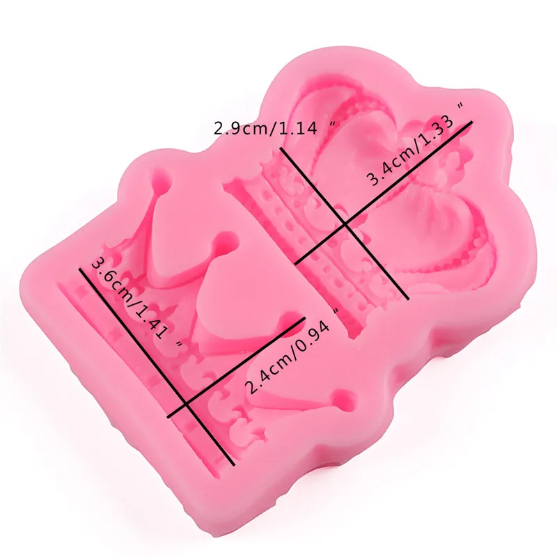 Корона силиконовая форма для мыла DIY 3D торта шоколадное печенье Gumpaste инструмент