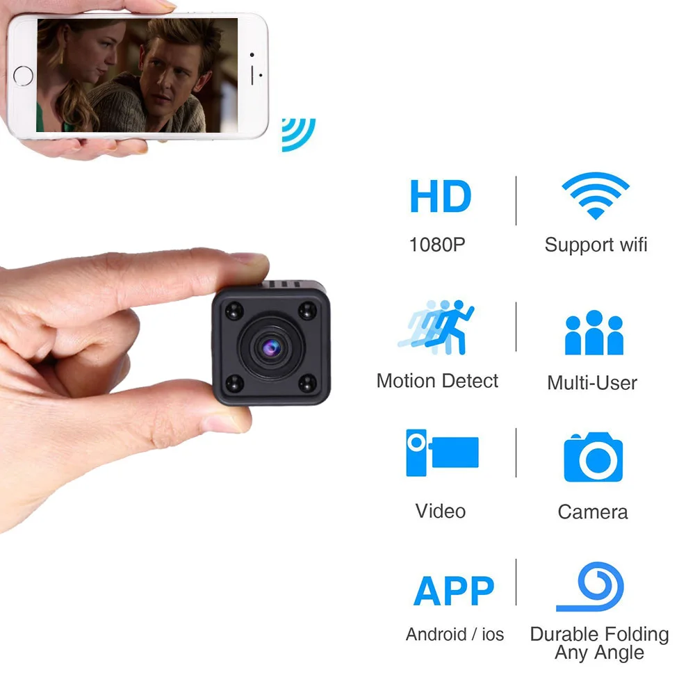 Wifi IP Mini Camera Wireless 1080P HD Infrared Micro IR Night Vision Body Camera Magnetic Motion Detection Mini Surveillance cam Wifi IP Mini Camera Wireless 1080P HD Infrared Micro IR Night Vision Body Camera Magnetic Motion Detection Mini Surveillance cam