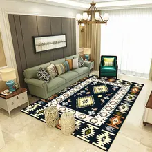 Simple Geometric Patterns Big Thicken Carpet Bedside Blanket Prayer Bedroom Hotel Floor Mat Bay Window Cushion High Quality Rugs