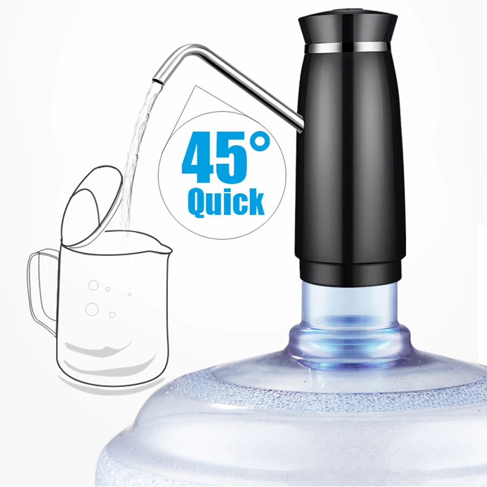 Free_on Электрический для бутылки с водой дозатор насоса с перезаряжаемой батареей питьевой бутылки автоматический блок всасывания диспенсер воды