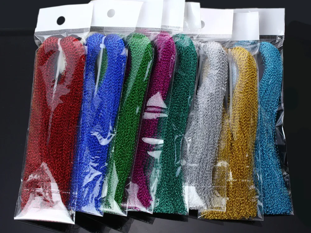 

Flashabou Accent Fly Tying Materials;Available in 8 Colors, 1/69" Wide By 12" Long.