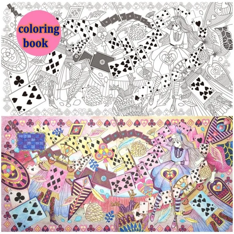 96 pages Alice In Wonderland Colouring Book For Adult Relieve Stress ... 96 pages Alice In Wonderland Colouring Book For Adult Relieve Stress ...
