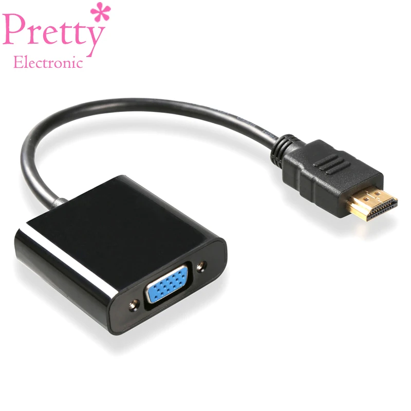 

High Quality HDMI To VGA Male to Female Converter Adapter HD 1080P Digital to Analog Audio Output For PS3 PS4 XBOX HDTV TV Box