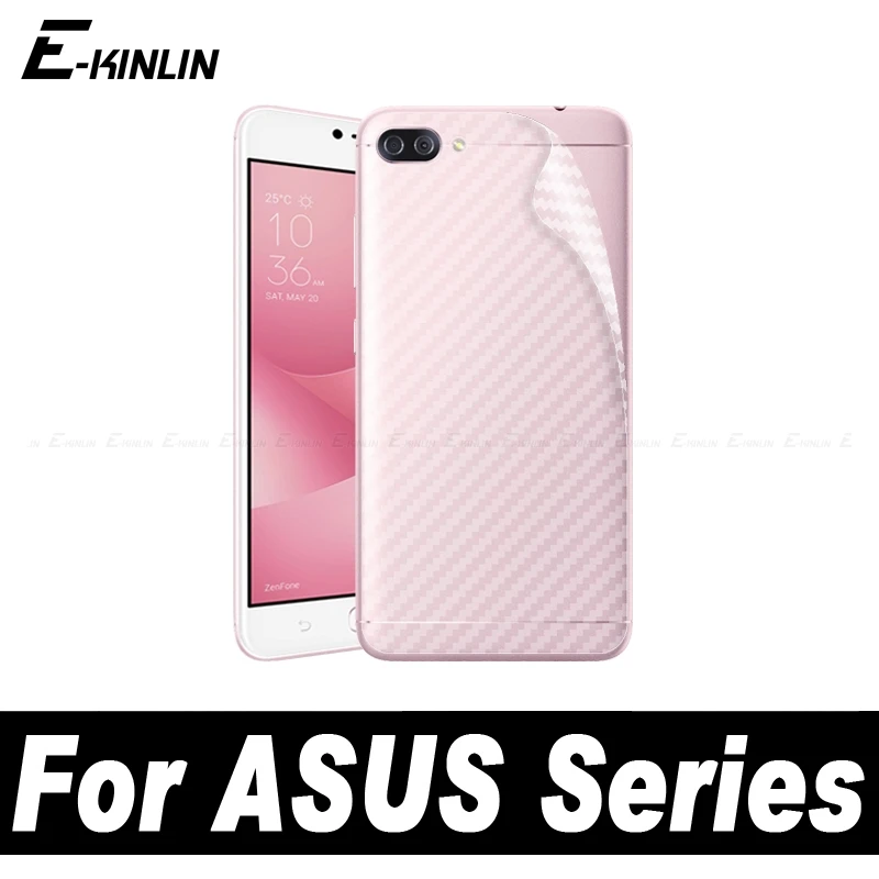 

ZC554KL Soft 3D Carbon Fiber Back Cover Protective Film For ASUS ZenFone 4 Max Pro Plus Rear Screen Protector Sticker Not Glass