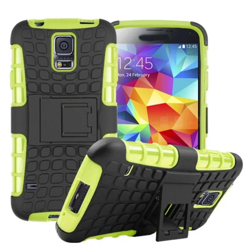 

Tire Case for Samsung S5 Cover Soft Silicone Hard Plastic Shell Case For Samsung S5 mini S6 edge S7 edge Case with Holder Stand