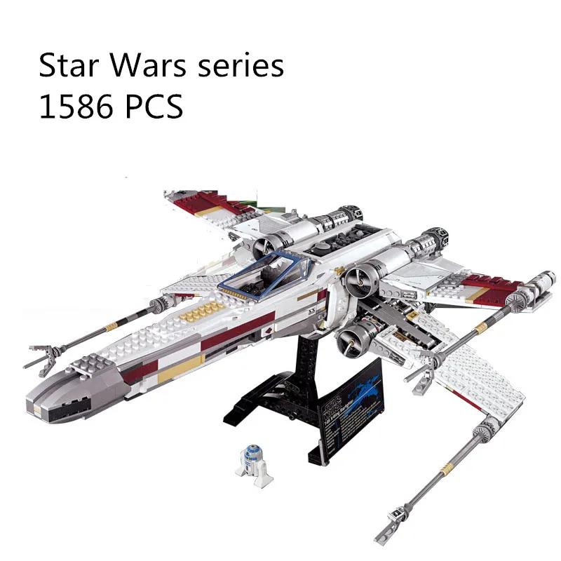 

CX 05039 1586Pcs Model building kits Compatible with Lego 10240 Red Five X-wing Starfighter 3D Bricks figure toys for children