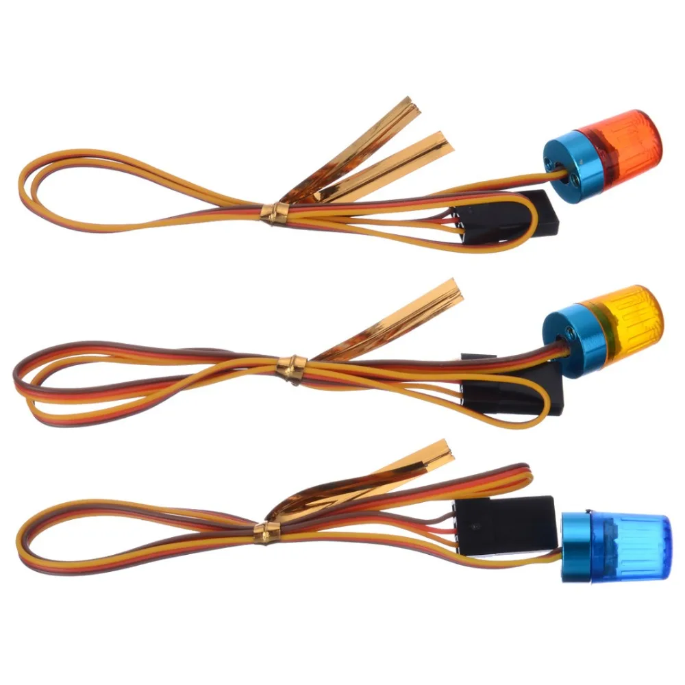

4V-6V Ultra Bright Blue Orange Red LED Strobing-blasting Flashing Light Rotating LED Light For RC Model Car